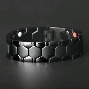 All Black Magnetic Therapy Bracelet