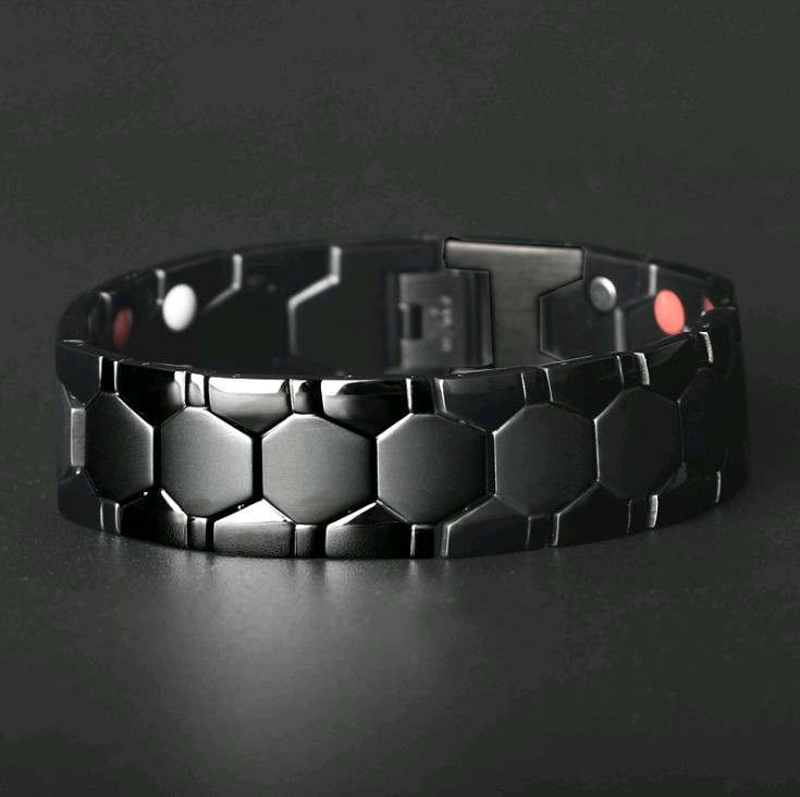 All Black Magnetic Therapy Bracelet