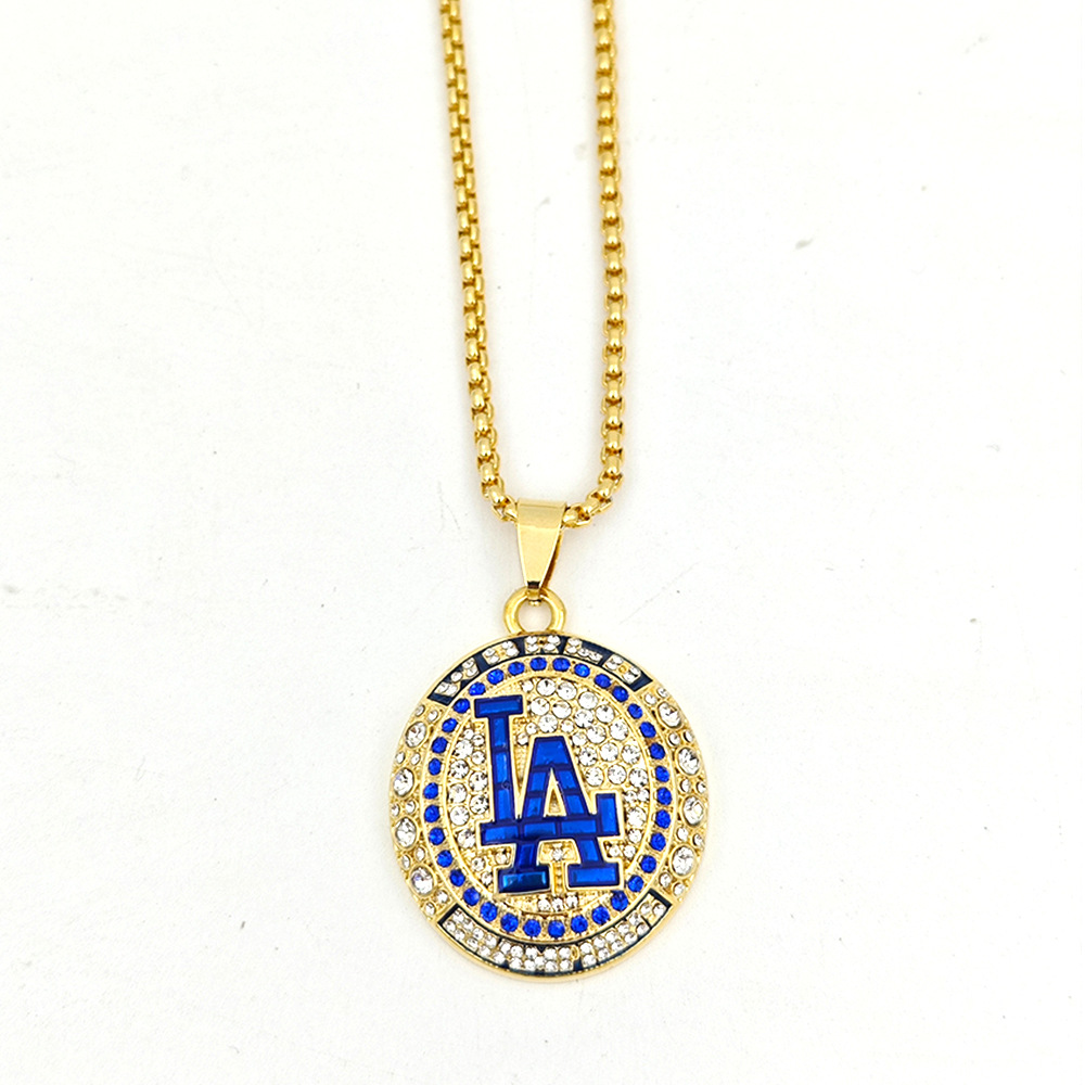 LA Diamond Pendant Necklace