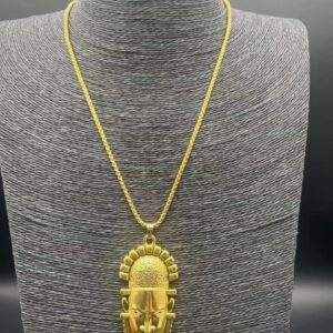 Oba Head Pendant Chain Necklace